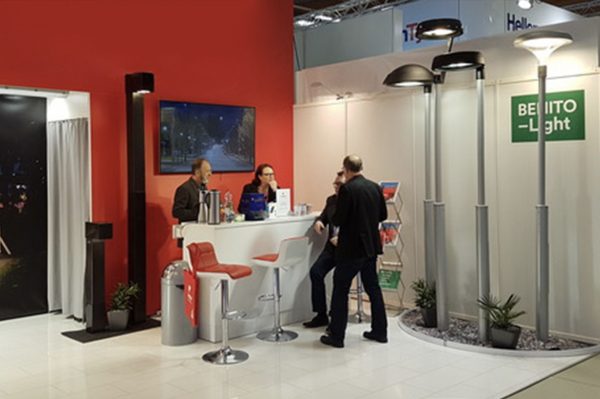 Benito ha partecipato alla principale fiera di illuminazione pubblica della Finlandia