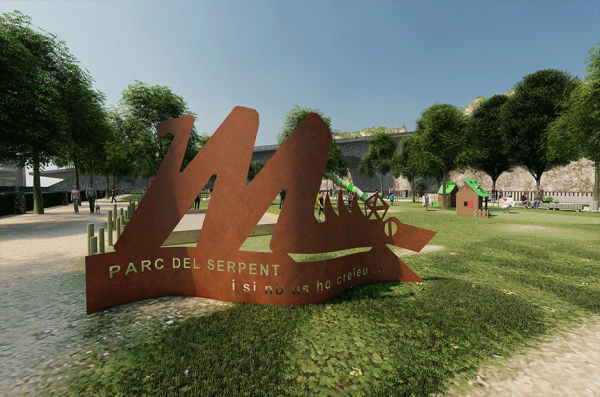 BENITO ha diseñado el parque temático sobre la leyenda de ‘El Serpent’ en Manlleu